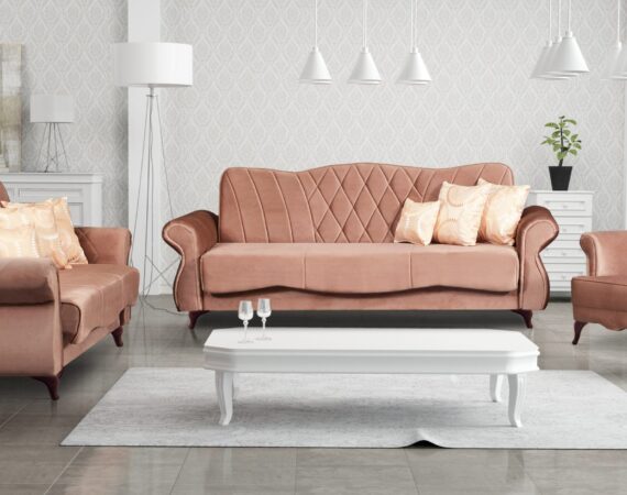 sofa w stylu galmour